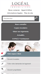 Mobile Screenshot of logeal-immobiliere.fr